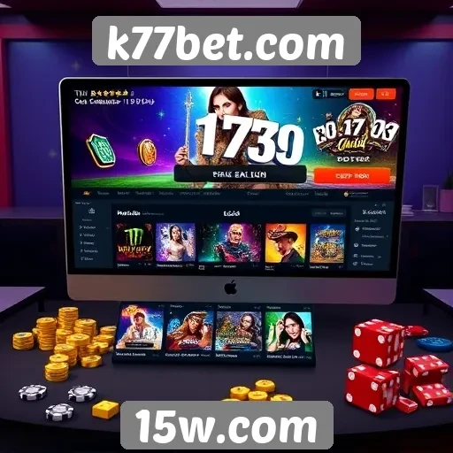 Interface e usabilidade do site k77bet